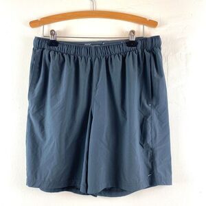 Free Fly Breeze Shorts Mens XL Blue Training Performance Stretch 8" Inseam